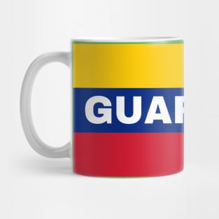 Guarenas City in Venezuelan Flag Colors Mug